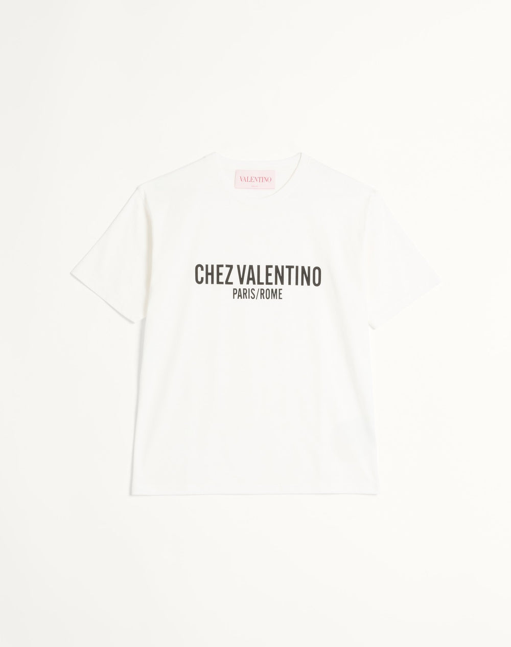 T-Shirt In Cotone Con Stampa Chez Valentino