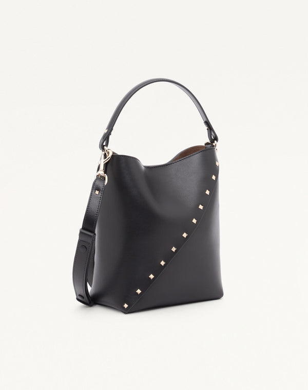 BORSA A SECCHIELLO VALENTINO GARAVANI ROCKSTUD WISPY IN VITELLO