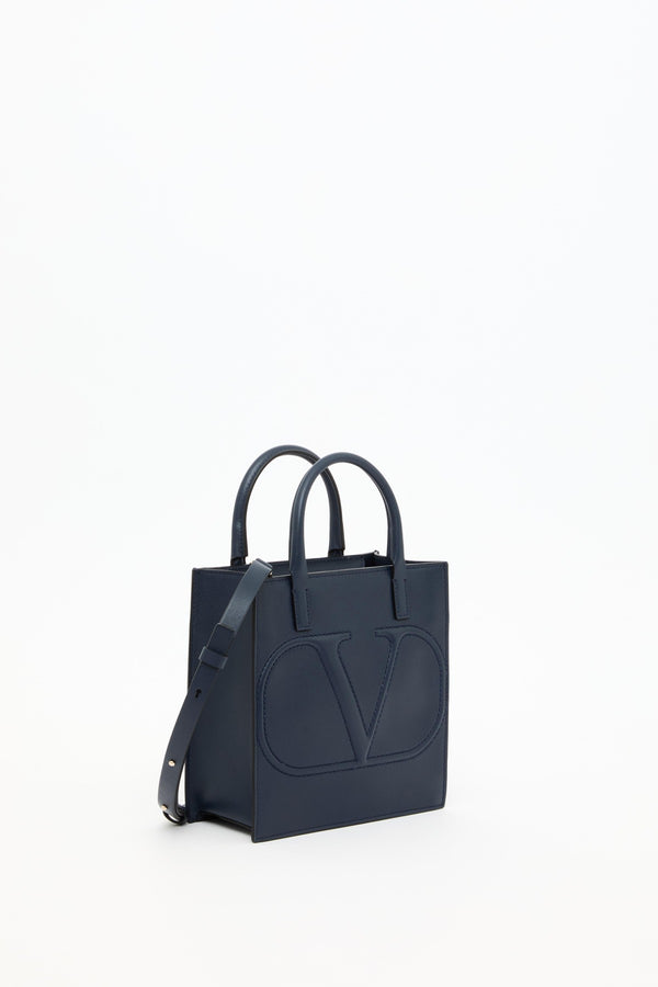 BORSA SHOPPING PICCOLA VLOGO WALK IN VITELLO 