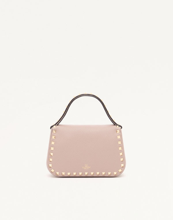 BORSA PICCOLA A MANO ROCKSTUD IN VITELLO GRANATO