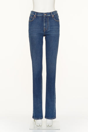 Jeans In Blue Washed Denim