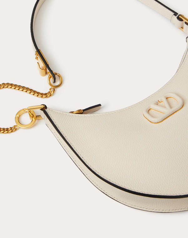 Mini Hobo Vlogo Signature In Vitello Granato