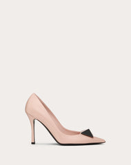 Décolleté One Stud In Vernice E Borchia Bicolor 100Mm