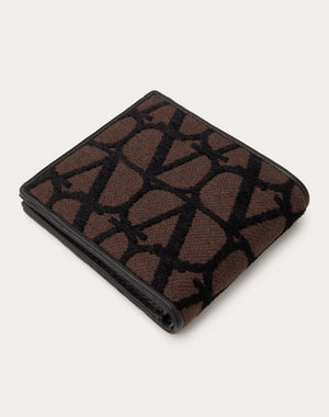 Portafoglio Toile Iconographe Con Dettagli In Pelle