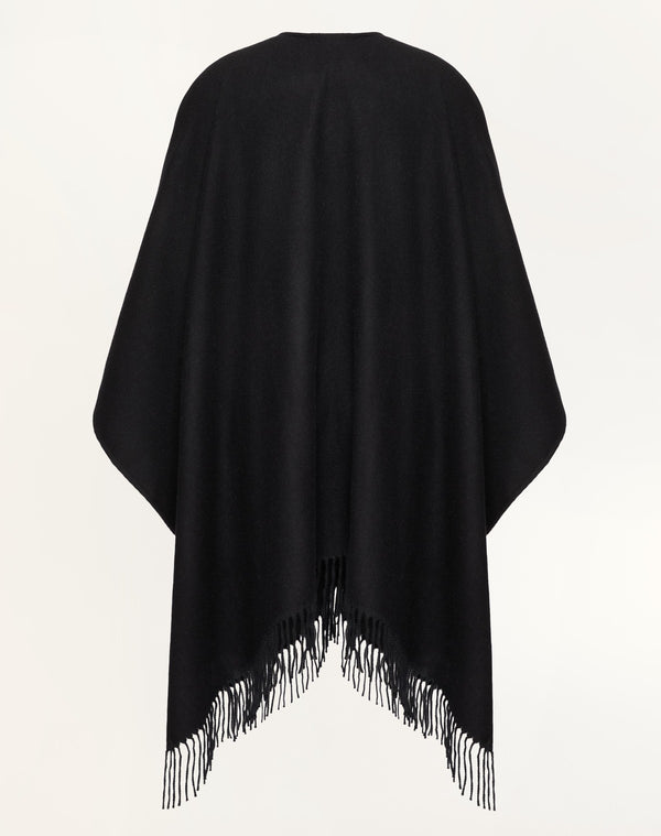 Poncho Vlogo Signature In Cashmere 
