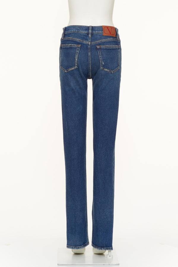 Jeans In Blue Washed Denim