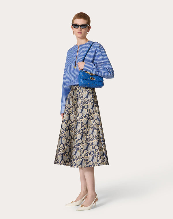 Gonna Midi In Broccato Metamorphos Tulips 