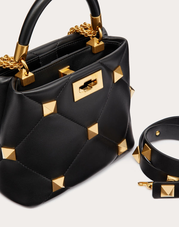 Borsa Piccola A Mano Roman Stud The Handle Bag In Nappa