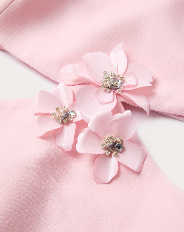 Abito In Crepe Couture Ricamato