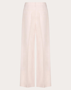 Pantalone In Textured Wool Silk 