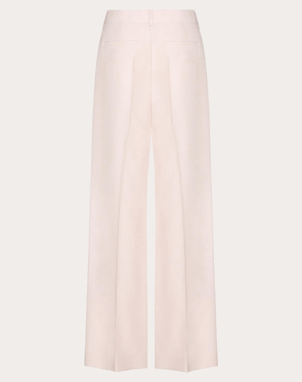 Pantalone In Textured Wool Silk 