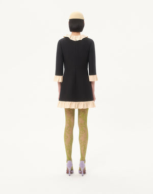 Abito Corto In Crepe Couture 