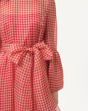 Abito Da Sera In Organza Vichy Opticool 