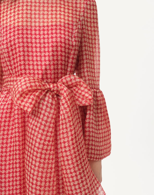 Abito Da Sera In Organza Vichy Opticool 