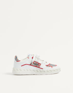 Sneaker Low Top Freedots In Vitello E Tessuto Voyage Imaginaire