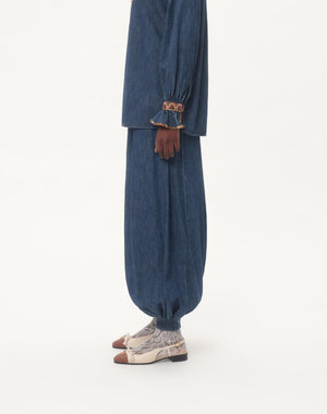Pantaloni In Denim Chambray 