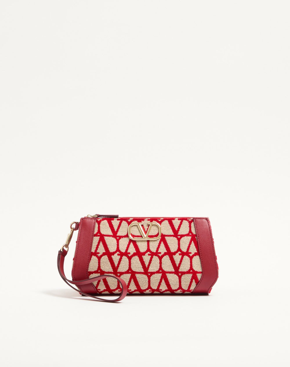 POCHETTE VLOGO SIGNATURE IN TOILE ICONOGRAPHE