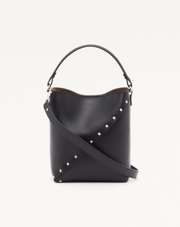BORSA A SECCHIELLO VALENTINO GARAVANI ROCKSTUD WISPY IN VITELLO