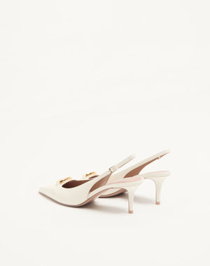 DÉCOLLETÉ SLINGBACK VLOGO THE BOLD EDITION IN VITELLO 60MM