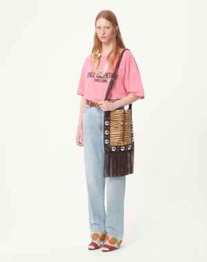 T-Shirt In Jersey Cotton Con Stampa Chez Valentino