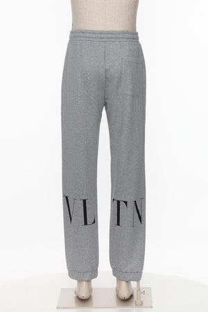 Pantaloni Valentino in cotone con stampa VLTN