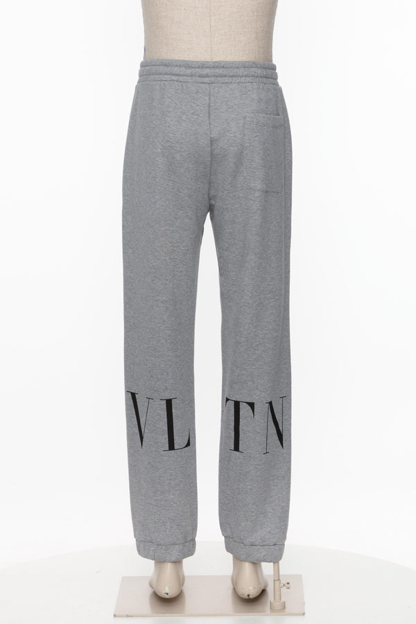 Pantaloni Valentino in cotone con stampa VLTN