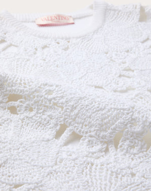 Maglia In Cotone Ricamata