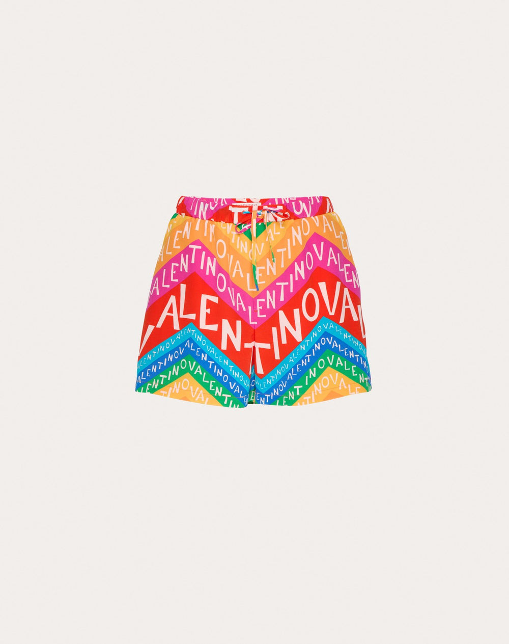 Shorts In Crepe De Chine Valentino Chevron 24 