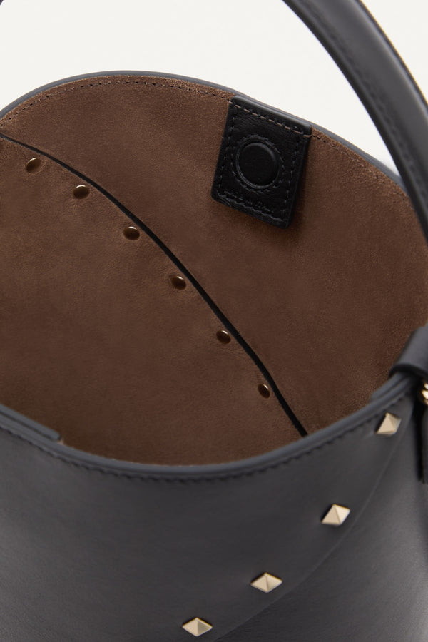 BORSA A SECCHIELLO VALENTINO GARAVANI ROCKSTUD WISPY IN VITELLO