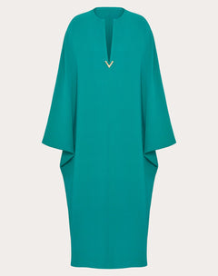 Abito Midi In Cady Couture 