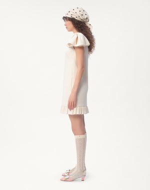 Abito Corto In Crepe Couture 
