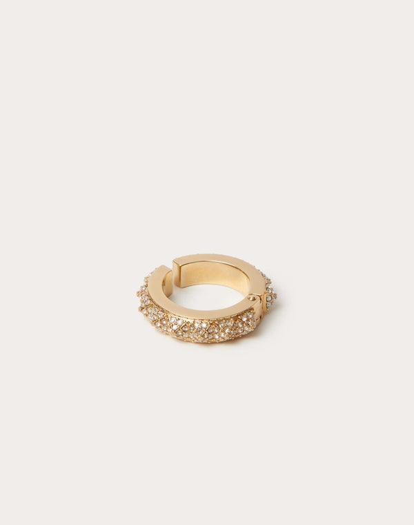 Mono Earcuff Rockstud  In Metallo E Cristalli Swarovski ®
