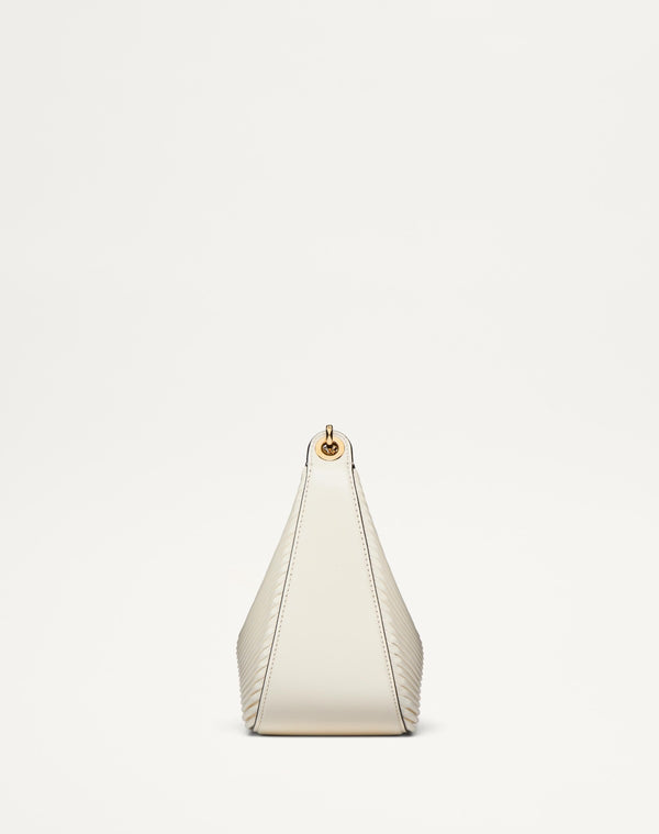 Hobo Piccola Vlogo Moon Bag In Nappa Lavorata Con Catena