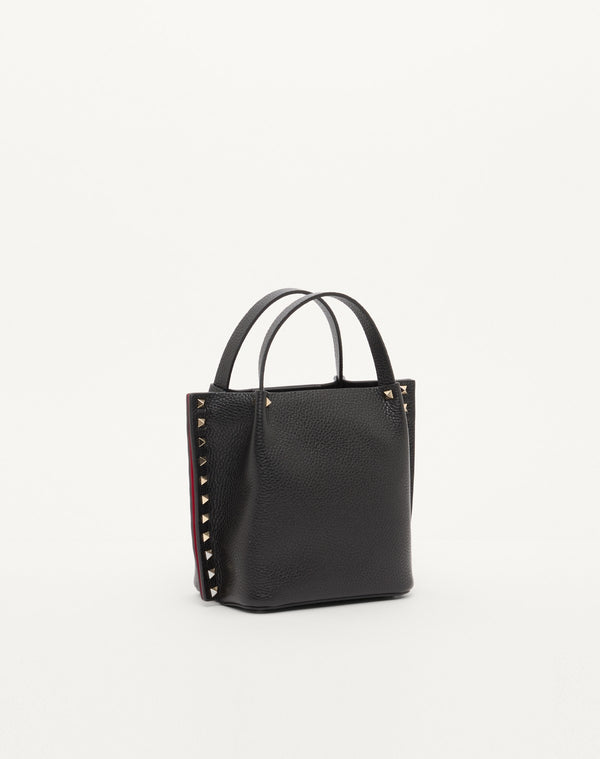 BORSA SHOPPING PICCOLA ROCKSTUD IN VITELLO GRANATO 