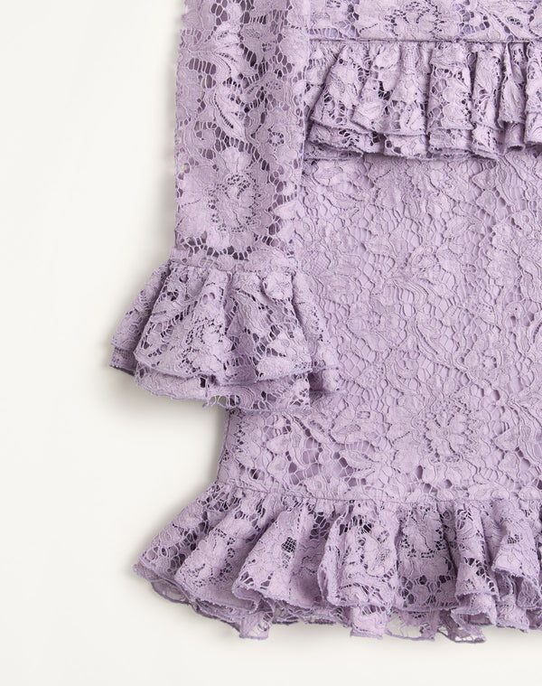 Abito Corto In Heavy Lace