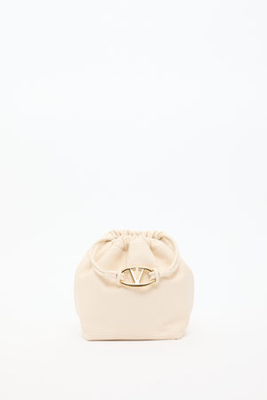 BORSA A SACCHETTO VLOGO POUF IN NAPPA