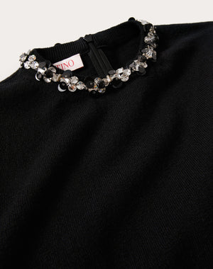 Maglia In Lana Ricamato