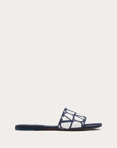 Sandalo Slide Toile Iconographe In Cotone Ricamato