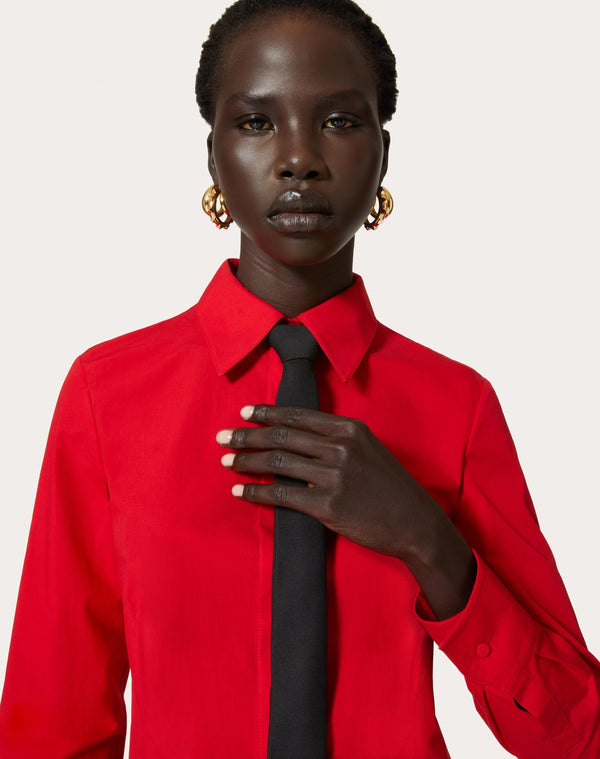 Camicia  In Cotton Popeline 