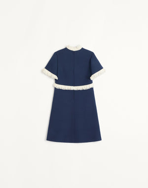 Abito Corto In Crepe Couture 