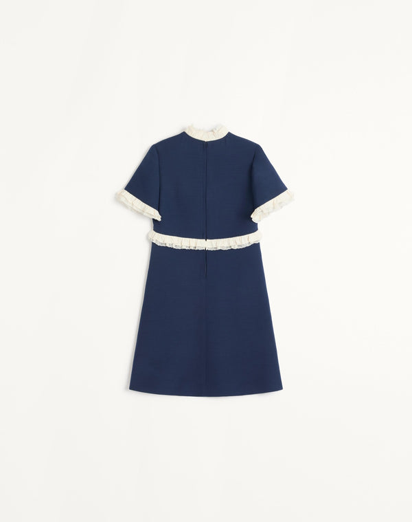Abito Corto In Crepe Couture 