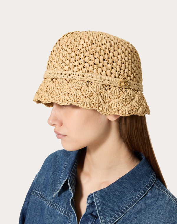 Cappello Bucket Valentino Resort In Crochet Con Dettaglio In Metallo 