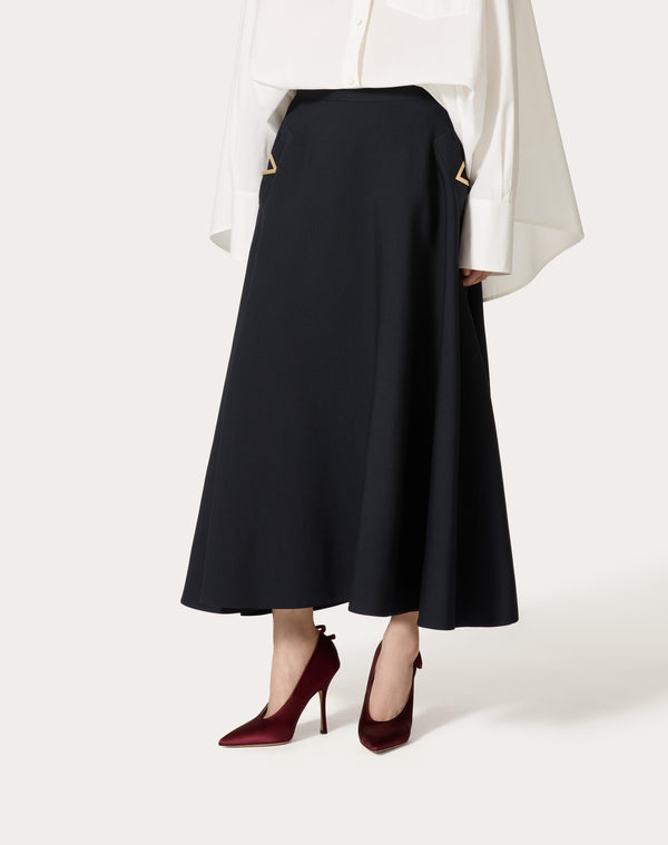 Gonna Midi In Crepe Couture 