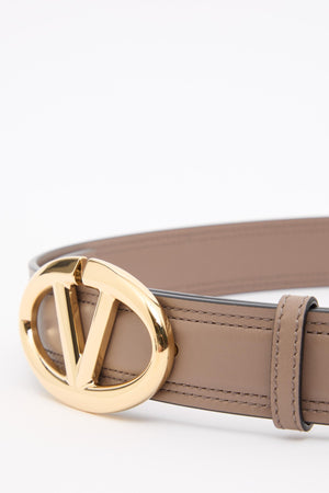 CINTURA VLOGO THE BOLD EDITION IN VITELLO LUCIDO 30 MM