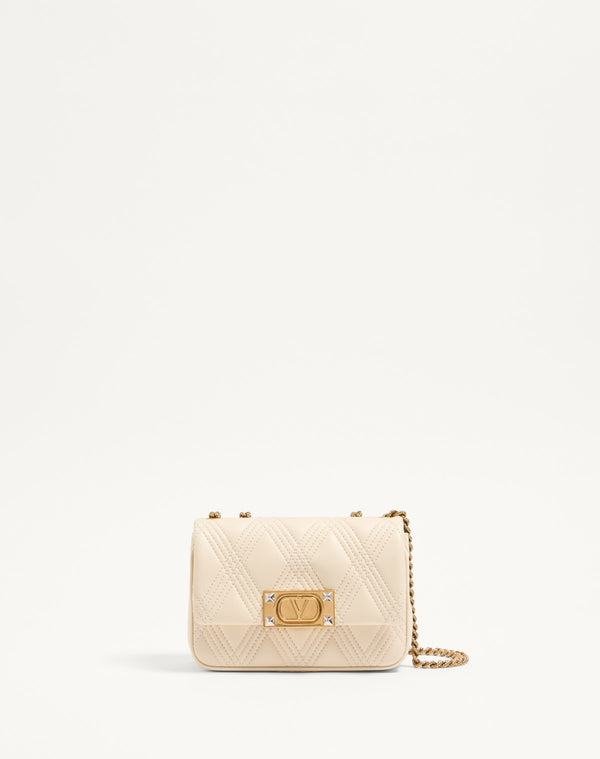 Borsa A Spalla Piccola Valentino Garavani Quiltie 67 In Nappa Trapuntata