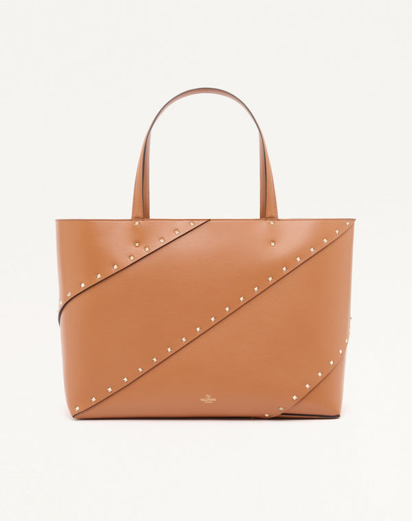 BORSA SHOPPING VALENTINO GARAVANI ROCKSTUD WISPY IN VITELLO 