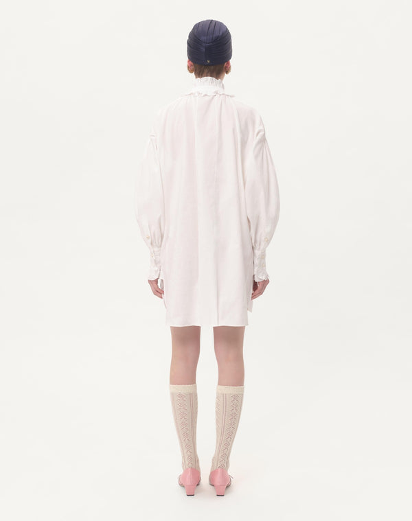 Abito Corto In Cotone E Lino 