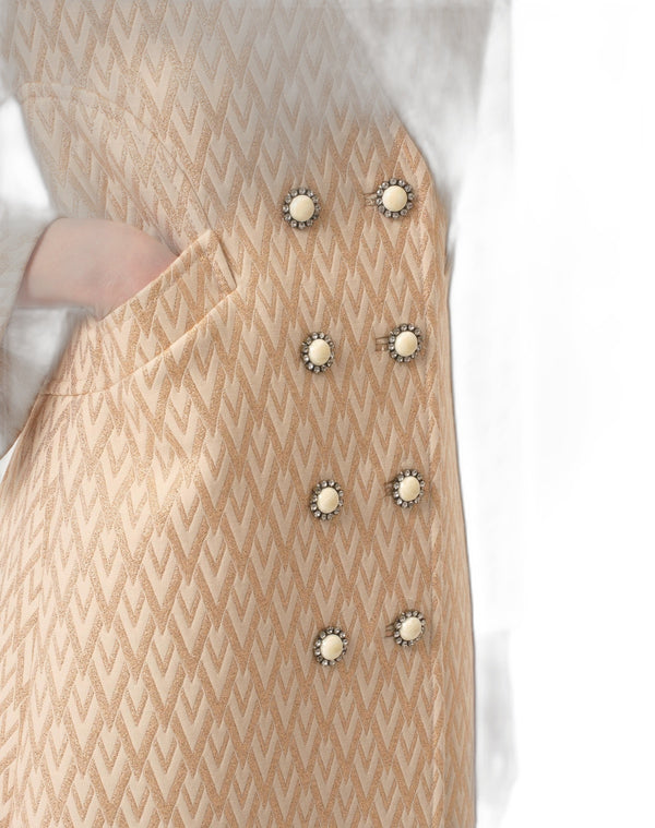 Cappotto In Lurex Jacquard Toute La V 