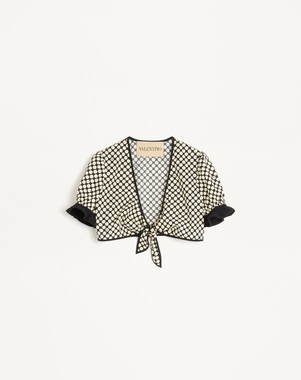 Top In Popeline Stampa Plus De Pois