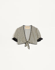 Top In Popeline Stampa Plus De Pois